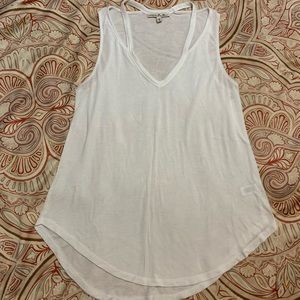White EXPRESS eleven v-neck tank top